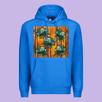 Dinosaur Triceratops Premium Hoodie Designed By Artiststas