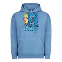 Pigment Pebble Blue ice ice baby with popsicle Urban Hoodie - AdoDesignShop