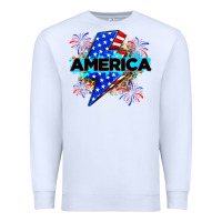 White America with lightning bolt Premium Sweatshirt - Zillion Design Studio