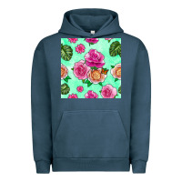 Pigment Midnight Navy floral background Urban Hoodie - BundleAndBundleShop
