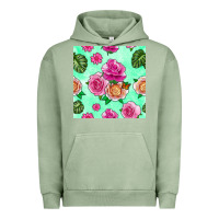 Pigment Oil Green floral background Urban Hoodie - BundleAndBundleShop