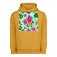 Pigment Peanut Butter floral background Urban Hoodie - BundleAndBundleShop