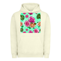 Pigment Pistachio floral background Urban Hoodie - BundleAndBundleShop