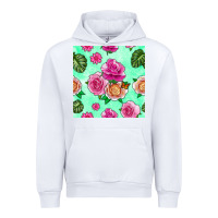 White floral background Urban Hoodie - BundleAndBundleShop