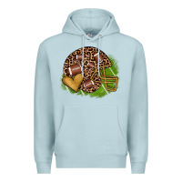 Blue Mist american football helmet Premium Hoodie - JahusDesignShop
