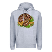 Heather Grey american football helmet Premium Hoodie - JahusDesignShop