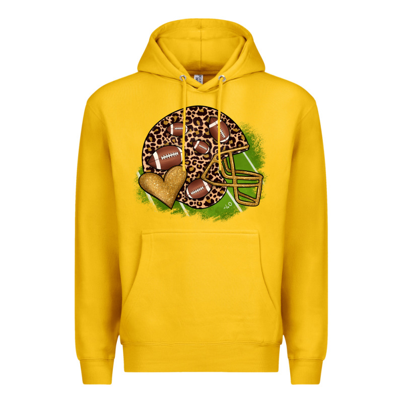 American Football Helmet Premium Hoodie by JahusDesignShop | Teevron
