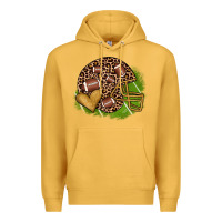 Mustard american football helmet Premium Hoodie - JahusDesignShop