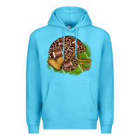 Ocean Blue american football helmet Premium Hoodie - JahusDesignShop