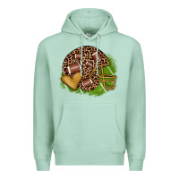 Seafoam american football helmet Premium Hoodie - JahusDesignShop