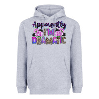 Heather Grey apparently im dramatic Heavyweight Hoodie - texasbilliewilder