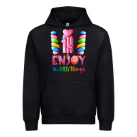 Black enjoy the little things Urban Hoodie - AdoDesignShop