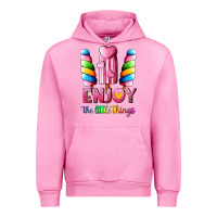 Fuchsia Pink enjoy the little things Urban Hoodie - AdoDesignShop
