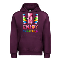 Mauve Wine enjoy the little things Urban Hoodie - AdoDesignShop