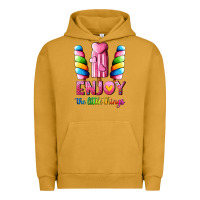 Pigment Peanut Butter enjoy the little things Urban Hoodie - AdoDesignShop
