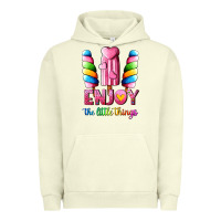 Pigment Pistachio enjoy the little things Urban Hoodie - AdoDesignShop