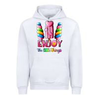 White enjoy the little things Urban Hoodie - AdoDesignShop