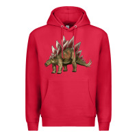 Cardinal dinosaur stegosaurus Premium Hoodie - Artiststas