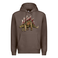 Coffee dinosaur stegosaurus Premium Hoodie - Artiststas