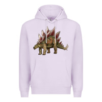 Lilac dinosaur stegosaurus Premium Hoodie - Artiststas