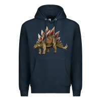 Navy dinosaur stegosaurus Premium Hoodie - Artiststas