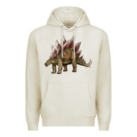 Oatmeal Heather dinosaur stegosaurus Premium Hoodie - Artiststas