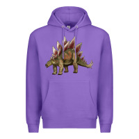 Purple dinosaur stegosaurus Premium Hoodie - Artiststas