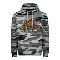 Slate Camo dinosaur stegosaurus Premium Hoodie - Artiststas