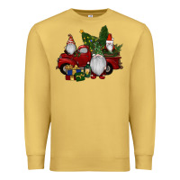 Antique Gold christmas gnomes with truck Premium Sweatshirt - RanaPortraitStore