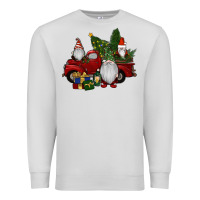 Dove Grey christmas gnomes with truck Premium Sweatshirt - RanaPortraitStore