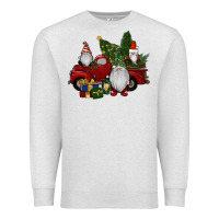 Oatmeal Heather christmas gnomes with truck Premium Sweatshirt - RanaPortraitStore
