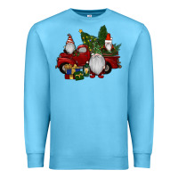 Ocean Blue christmas gnomes with truck Premium Sweatshirt - RanaPortraitStore