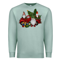 Seafoam christmas gnomes with truck Premium Sweatshirt - RanaPortraitStore