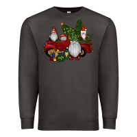 Smoke christmas gnomes with truck Premium Sweatshirt - RanaPortraitStore