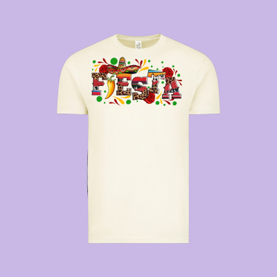 Fieasta With Sombrero Rose And Pepper Vintage Tee Designed By Artiststas