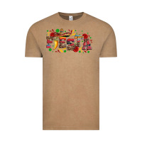 Vintage Coffee fieasta with sombrero rose and pepper Vintage Tee - Artiststas