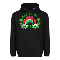Black st patrick's day one lucky mama Heavyweight Hoodie - RanaPortraitStore