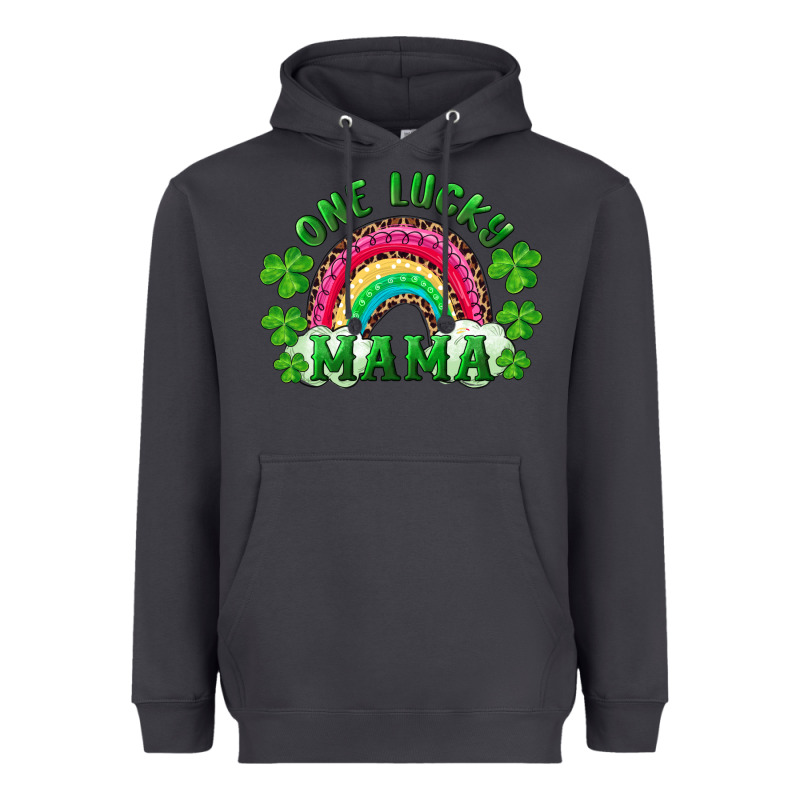 St Patrick's Day One Lucky Mama Heavyweight Hoodie by RanaPortraitStore | Teevron
