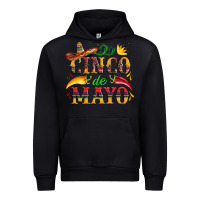 Cinco De Mayo With Pepper And Sombrero Urban Hoodie | Teevron