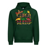 Forest Green cinco de mayo with pepper and sombrero Urban Hoodie - Artiststas