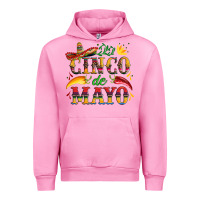Fuchsia Pink cinco de mayo with pepper and sombrero Urban Hoodie - Artiststas