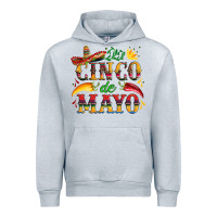 Heather Grey cinco de mayo with pepper and sombrero Urban Hoodie - Artiststas