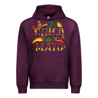 Mauve Wine cinco de mayo with pepper and sombrero Urban Hoodie - Artiststas