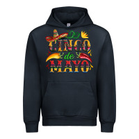 Navy cinco de mayo with pepper and sombrero Urban Hoodie - Artiststas