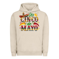 Pigment French Oak cinco de mayo with pepper and sombrero Urban Hoodie - Artiststas