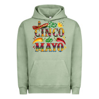 Pigment Oil Green cinco de mayo with pepper and sombrero Urban Hoodie - Artiststas