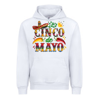 White cinco de mayo with pepper and sombrero Urban Hoodie - Artiststas