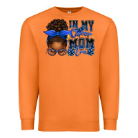 Carrot in my cheer mom era afro messy bun Premium Sweatshirt - texasbilliewilder
