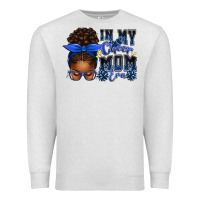 In My Cheer Mom Era Afro Messy Bun Premium Sweatshirt | Teevron