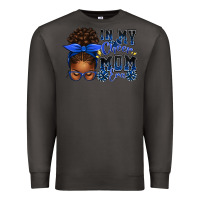Smoke in my cheer mom era afro messy bun Premium Sweatshirt - texasbilliewilder